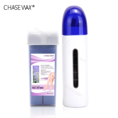 Brazilian Roll-on Wax for Hair Removal Painless Cartridge Depilatory Wax for Legs Underarms Waxing Lavender 100g
