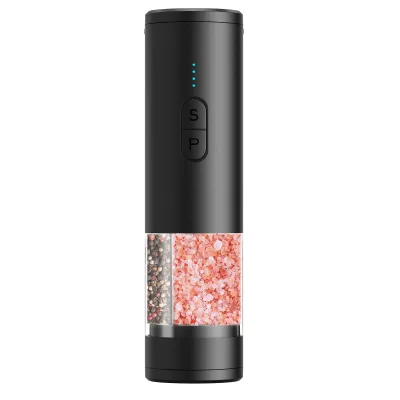 Fully Automatic 2-in-1 Dual Stainless Steel Grinding Heads USB Rechargeable Sustainable White Black Peppercorns Sichuan