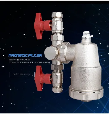 Heating System Water Separator Filtration HVAC System Pre-Filtration for Household Hotel Apartment Use Brass Magnetic Filter