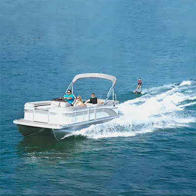 Allhouse 23FT Luxury Aluminum Hybrid Pontoon Catamaran 7m Luxury Yacht for Long-Distance Fishing Sightseeing Sports Sail Motor