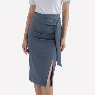 High Waist Stretch Slim Knee Length Office Women's Pencil Skirts