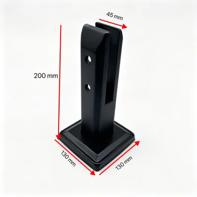 304 Stainless Steel Glass Handrail Fixing Clips, Balcony Railing Post Bases Swimming Pool Clips Staircases and Accessories