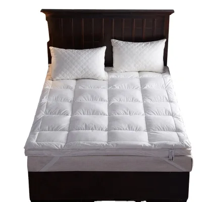 Cotton Polymer Elastic Mattress Toppers Cooling Protector Queen,Mattress Feather Pads Topper,Waterproof Foam Mattress Topper
