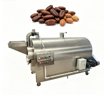Multifunctional Nut Roaster Suitable for Cocoa Bean, Almond, Walnut, Peanut, Hazelnut, Pistachio