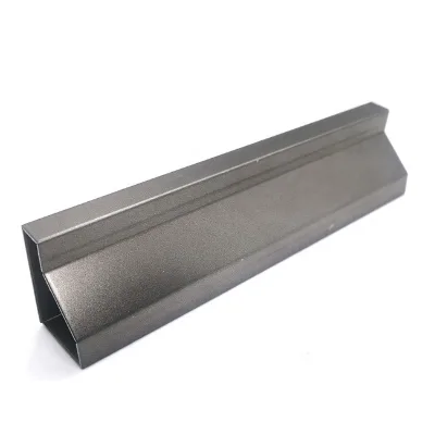 OEM ODM Custom Sandblasting Grey SUS ASTM 201 304 Stainless Steel V Groove C Channel Profile for Wall Background Decoration