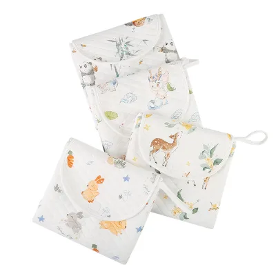 Waterproof Changing Pads Portable - Breathable Leak Proof Mattress Pad -Side Pockets - Convenient Storage