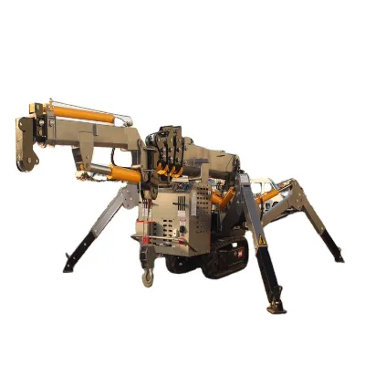 Mini Spider Crawler Crane Elevator Hoist Glass Curtain Wall Lift Telescopic 2.9T Small Spider Crane