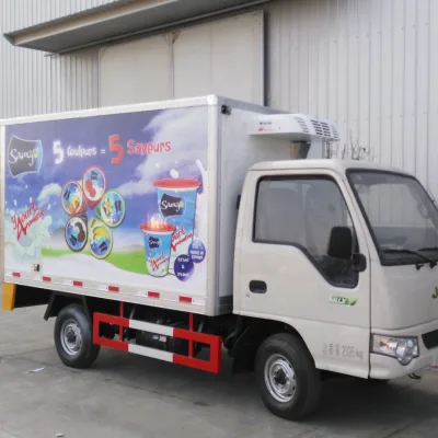  Refrigeration Unit Truck, Mini Freezer Truck, Frozen Meat Transport Truck
