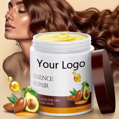 OEM Custom Collagen Hair Conditioner Deep Moisturizing and Repairing Herbal Balm for Dry Damaged Hair Regrowth
