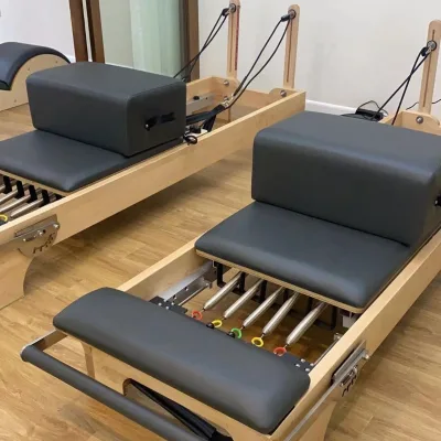 Stylish and Functional Home Use Pilates Reformer Ergonomic Wood Pilates Reformer