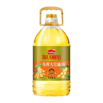 Haday Factory 4L Non-GMO Soybean Oil Refined Processing Good Price with OEM Customization for Multiple Bottle Types