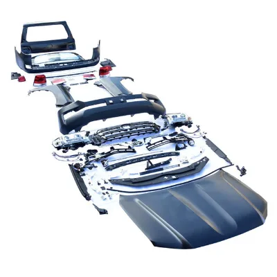 New 2008-2011 for for 200 Body Kit Carbon Black Upgrade Facelift with Front & Rear Bumper Headlight Auto Accessory