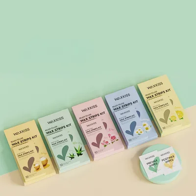 Professional Hair Removal Cold Wax Strip Painless Depilatory Wax Strips Wholesale OEM Facial Wax Strips