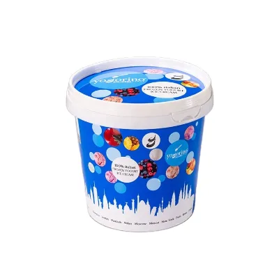 Cheap Durable Disposable Round IML Packaging 500ml Ice Cream Round Cotnainer