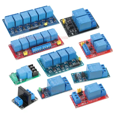 Many Types DC 5V 12V 24V 1 2 4 6 8 Channel Relay Module Board High and Low Level Trigger for Arduino Raspberry