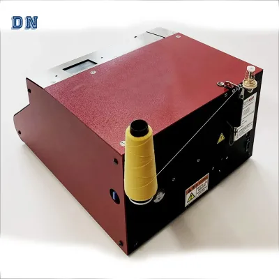 DN-K007 Automatic Heat Melting Button Winding and Buckle Machine Special Apparel Machinery Auto Hot Melt Knotting Machine