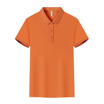 High Quality Blank Men Women Polo Shirts Breathable Anti-Wrinkle Short Sleeved Buttons Polo Shirt