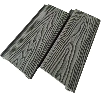 Waterproof Moisture-Proof Eco-Friendly Wood Feeling Deep 3D Embossing Interlocking WPC Wall Panels Wall Cladding