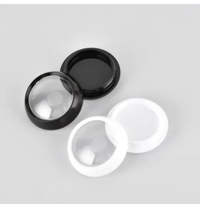 Factory Sale Small Portable Cosmetic Packaging 3g Black White Eye-shadow Storage Container Can Cream Jars