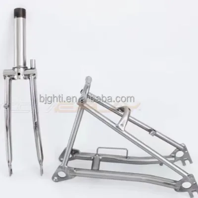 Comeplay Factory Direct Wholesale Original ColorTitanium Front Fork Rear Triangle Folding Bike Using Trifolding Bike 3sixty Pike