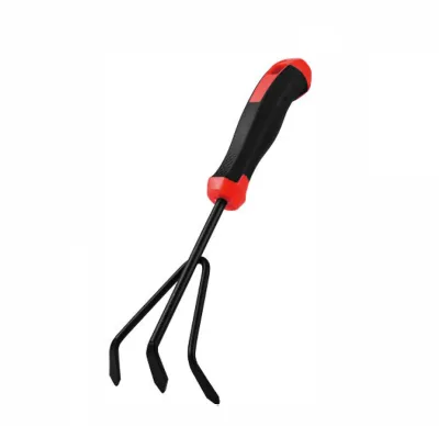 3 Teethes Dual Purpose Manual Garden Weeding Tools Weed Pulling Gardening Weeder with Rubber Handle