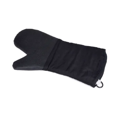 Bbq Tools Silicone Non-Slip Heat Resistant Durable Double Layer Black Cooking BBQ Gloves