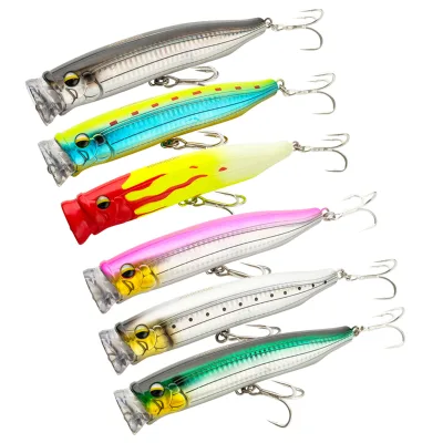 For Deep Sea Topwater Popper Tuna & Sea Bass Mackerel River Bream & Crucian Carp Trolling Bait Lure 15cm 61g