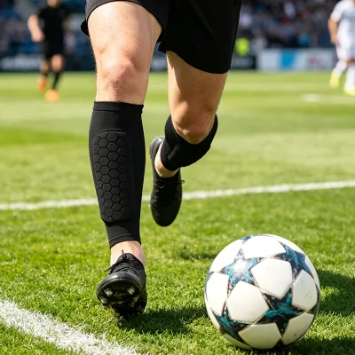 Custom Football Calf Sleeves With Pad Compression Soccer Leg Sleeves Manufacturer