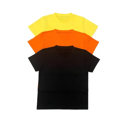 Wholesale 9-12months Breathable O-neck Cotton Polyester Jersey Summer Short Sleeve Baby Boy T-shirt