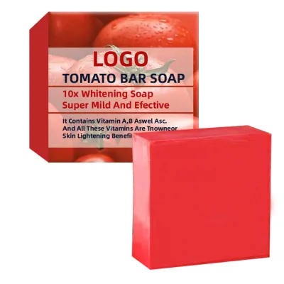 Private Label Vitamin C Anti Wrinkle Shrink Pores Bleaching Soap Whitening Skin Tomato Soap