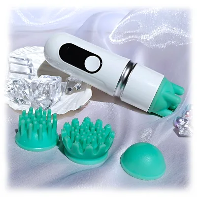 Wholesale Manufacturer's Relaxing Five-Headed Silicone Electric Massager for Pet Cats Rechargeable Body Massage Product