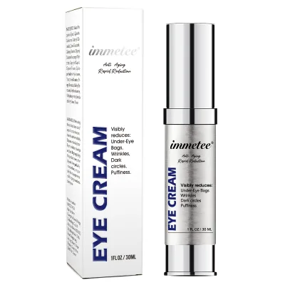 IMMETEE Remove Eye Bag Dark Circle Cream Vitamin E Vegan Organic Anti Wrinkle Eye Cream