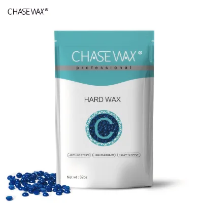 Customized Painless 500g Azulene Hard Wax Beans Blue Wax Beads Depilatory Wax for All Hair Type