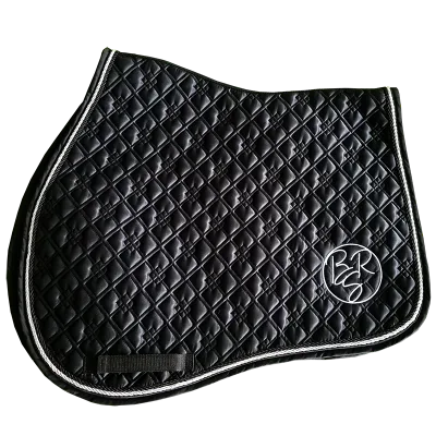Equestrian Classic Sport Riding Saddle Pad with Ear Bonnet Set Comfortable Horse Product with Ear Protection