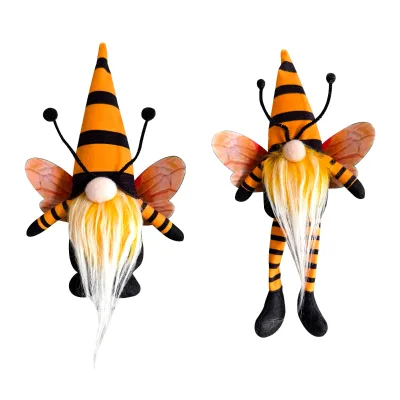 Bee Festival Doll Creative Faceless Doll Ornaments Cute Gnome Long-legged Doll Desktop Decorations