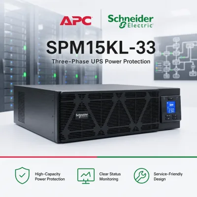 Schneider APC UPS SP Series SPM15KL-33 15KVA/15KW 380V/220V Parallel Model Tower 3U Rack Convertible Three Types for