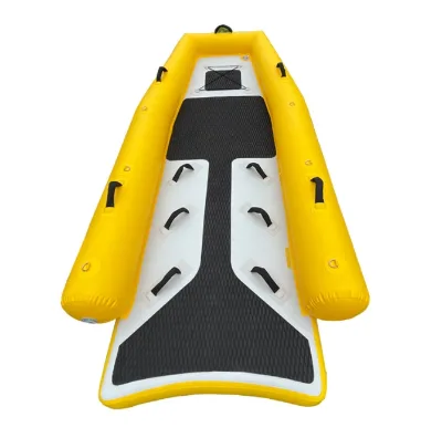 Inflatable Rescue Boat Kayak Water Floating Mat Bodyboard Jet Ski Sled