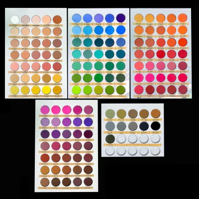 Talc Free Eyeshadow Palette OEM Makeup Brand Custom Logo Matte Shimmer Eye Shadow Palette Cruelty Free