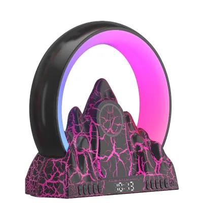 YAOQIU Sunrise Wake-Up Lamp Flame Mountain Edition CHS-NL20 Tuya Smart AppCompatible Wireless Charger Ambient Desk Lamp Clock