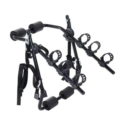 Outdoor Travel MTB Transport Rack 3 Bike Steel Car Rear Mounted Bike Rack for Car Bicycle Carrier