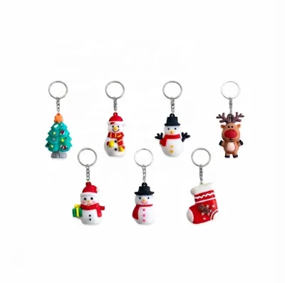 Mini Eco-Friendly PVC Christmas Ornaments Model4 Handmade Crafts Cute Cartoon Snowman/Deer/Socks Figurine Bulk Wholesale Toys