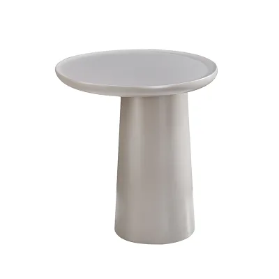 Wabi-Sabi Modern Coffee Table Fiberglass Panel Style Side Table for Home Use Living Room Furniture