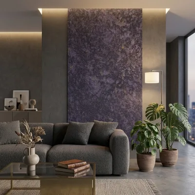 German Material Original Design Metallic PVC Film Luxury Grade 0.14mm Thick Decorative Wall Panel for Living Room Furniture