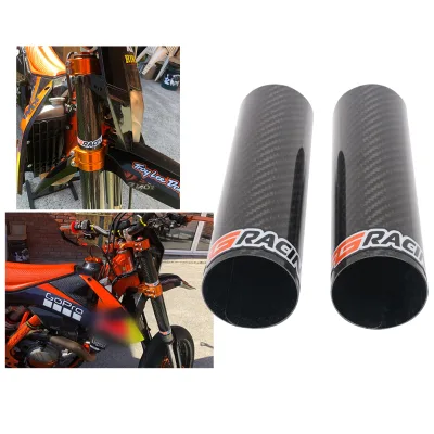 JFG Hot Selling Carbon Fiber Fork Guard for Most Motorcycle on Off Road Dirt Bikes