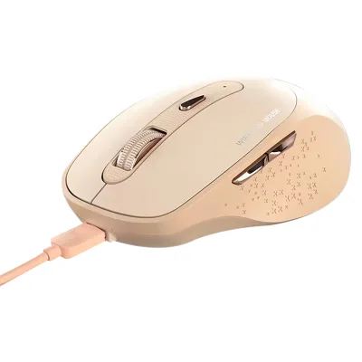 OEM ODM 6-Button Silent Switch Wireless Office Mouse 2.4G and BT Connection Right Hand Orientation Dual Model