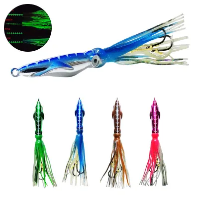 New Deep Sea Fishing Silicone Squid Lures Inchiku Metal Jig 40-200g Saltwater Octopus Lures Attractive for OctopuFishing