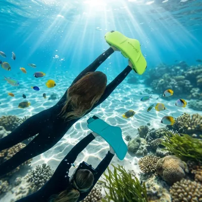 Drop Shipping Smart Control Underwater Sea Scooter OLED Display Electric Aqua Scooter for Family Sea Adventure
