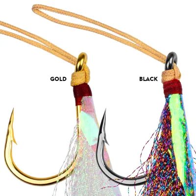 5pcs/pack Metal Jig Assist Fish Hook Strong Barbed 75kg Strength Fishing Hook Fishing Accessories Wholesale