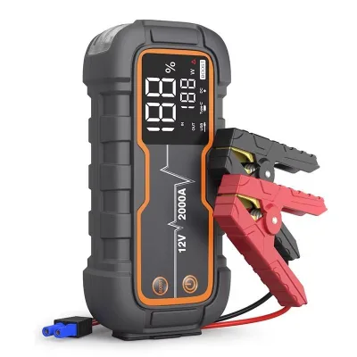 4000A Peak 24000mAh PD 65W Fast Charging Heavy Duty Battery Jumper Pack 12V Auto Rescue Tool Emergency Portable Car Jump Starter