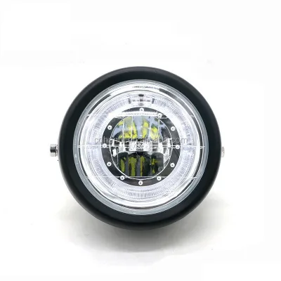 Motorcycle LED Angel Eyes Headlight LED Front Head Light